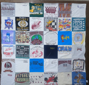 Mississippi State University - T-Shirt Quilt Memorabilia