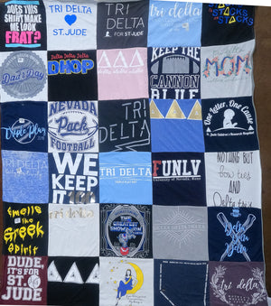 Commemorating Wolf Pack Memories with Custom T-Shirt Quilts