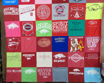 Your University of Arkansas Journey: Memories Into T-Shirt Quilts with Project Repat