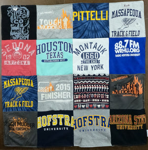 Hofstra University Alumni Stitch Memories with Project Repat T-Shirt Quilts