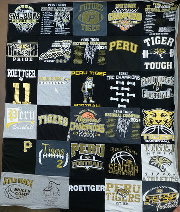 Tiger Pride: Peru High School T-Shirt Quilts