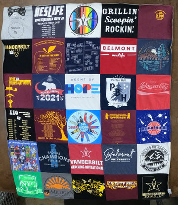 Belmont University: Relive Your Journey with Project Repat T-Shirt Quilts