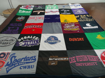 Spartan Chronicles: Case Western Reserve University T-Shirt Quilts