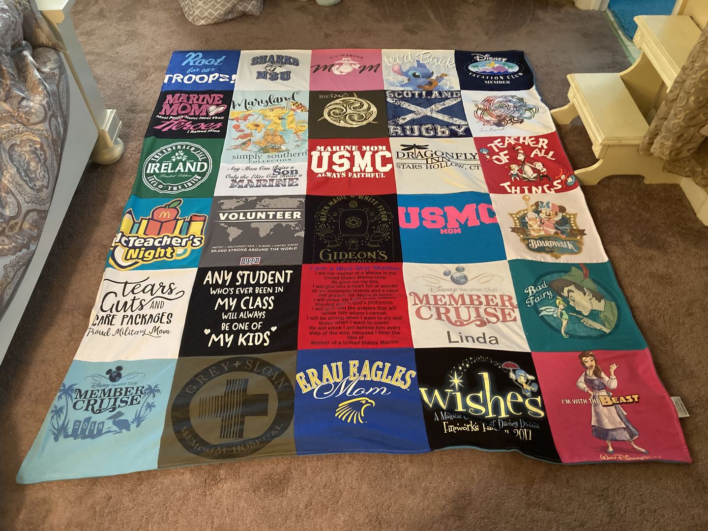 Denim and 2024 tshirt quilt