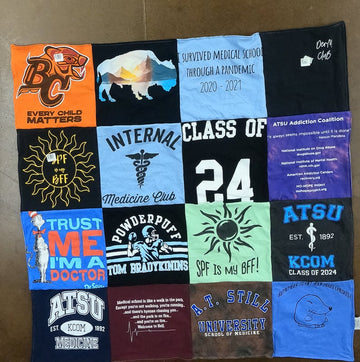 A.T. Still University - T-Shirt Quilt Memorabilia