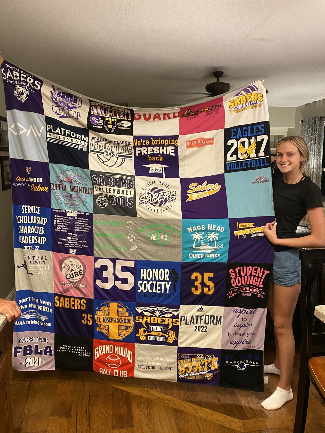 Tee shirt blanket sale