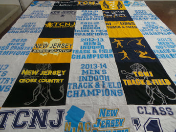 Commemorate Your Journey: The College of New Jersey T-Shirt Quilts by Project Repat