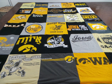 Revive Your University of Iowa Memories with a Project Repat T-Shirt Quilt