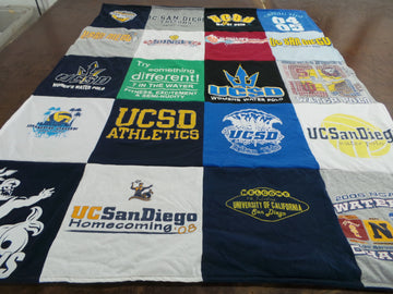 Triton Tapestry: University of California San Diego T-Shirt Quilts