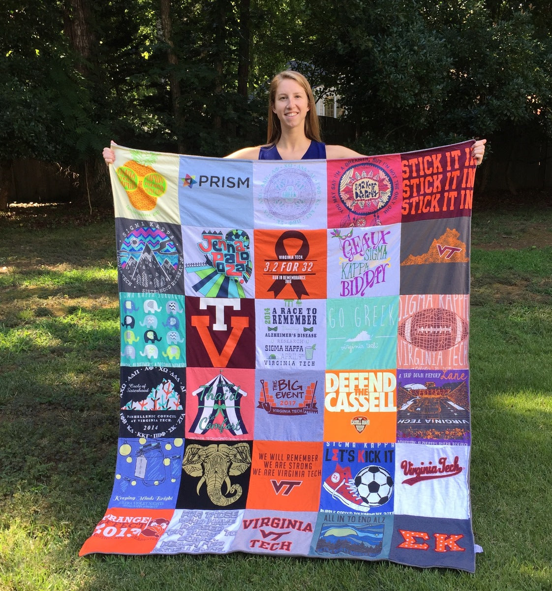 T Shirt Quilts Blankets Memory Quilts Made from T Shirts Project Repat Project Repat T Shirt Quilts